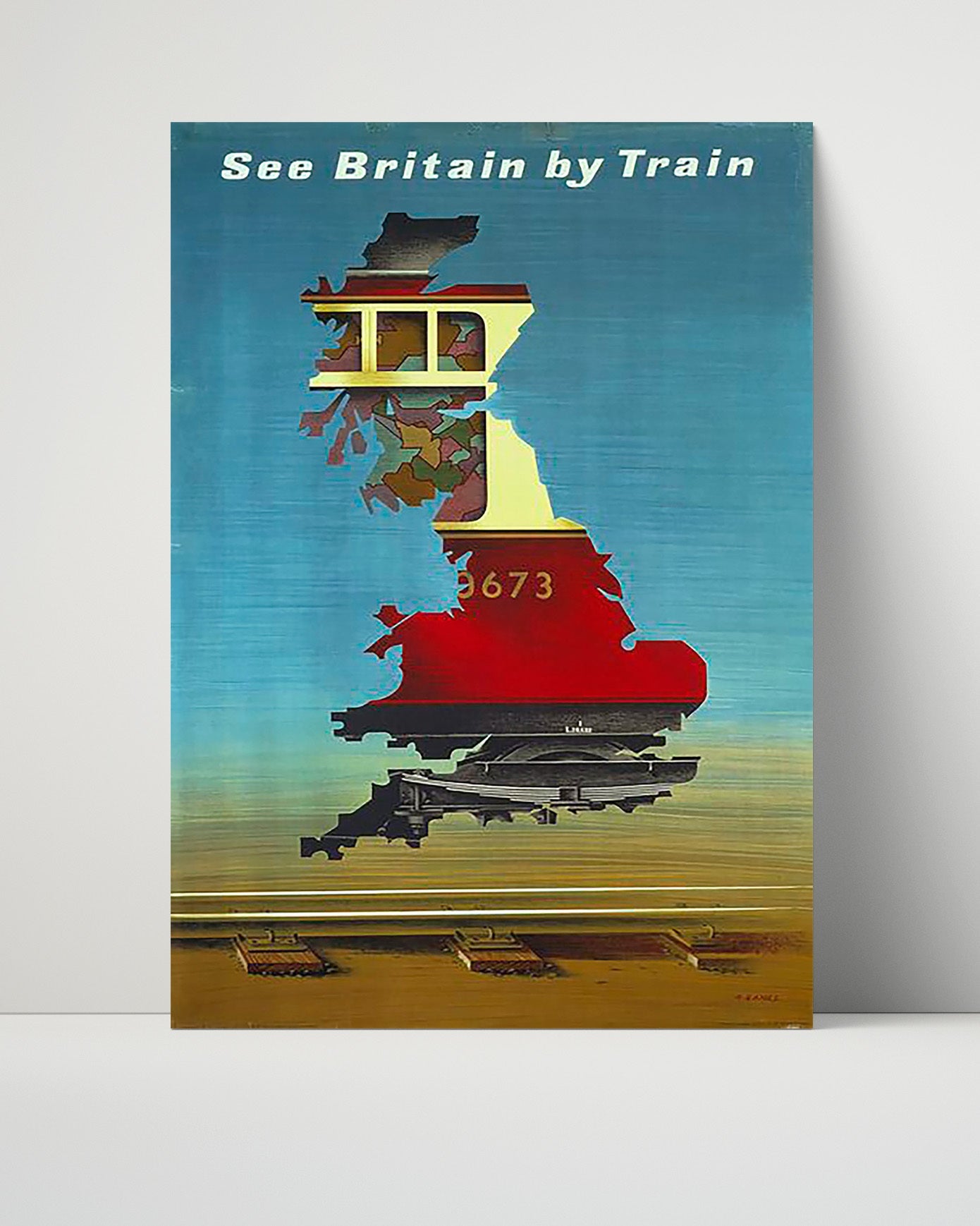 Classic Travel Poster - Britain - See Britain by Train