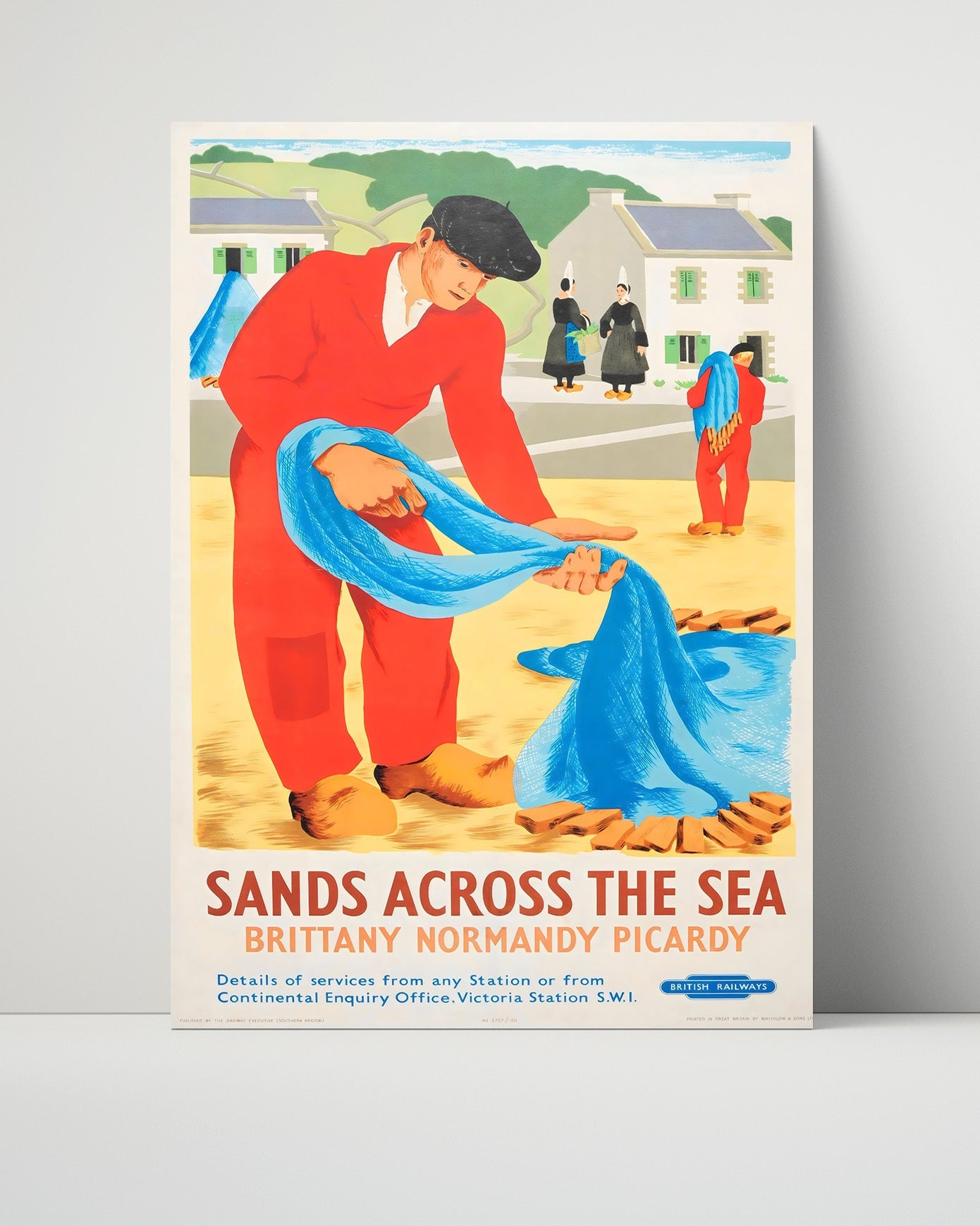 Classic Travel Poster - Brittany Normandy Picardy - Sands Across the Sea