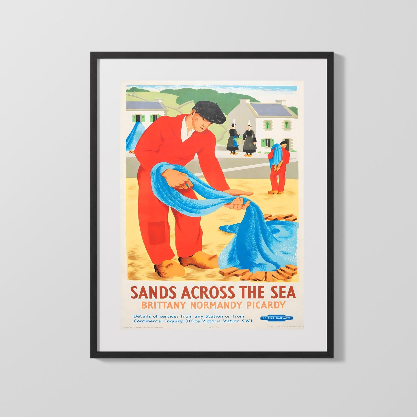 Classic Travel Poster - Brittany Normandy Picardy - Sands Across the Sea