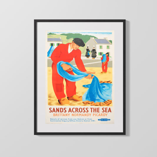 Classic Travel Poster - Brittany Normandy Picardy - Sands Across the Sea