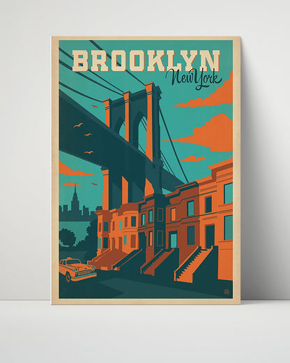 Classic Travel Unframed Poster -  Brooklyn - New York