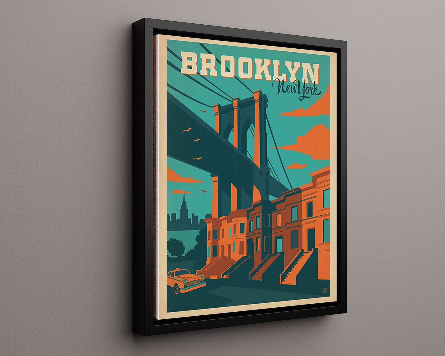 Classic Travel Poster - Brooklyn - New York