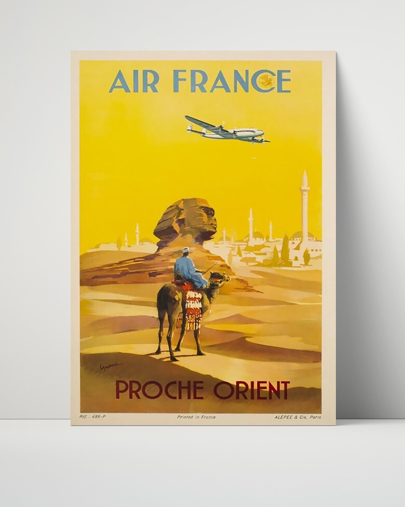Classic Travel Unframed Poster -  Cairo - Air France Orient