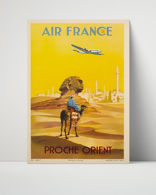 Classic Travel Unframed Poster -  Cairo - Air France Orient