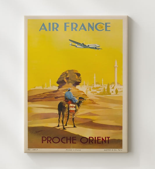 Cairo Air France Orient - Travel - 20x24 Canvas