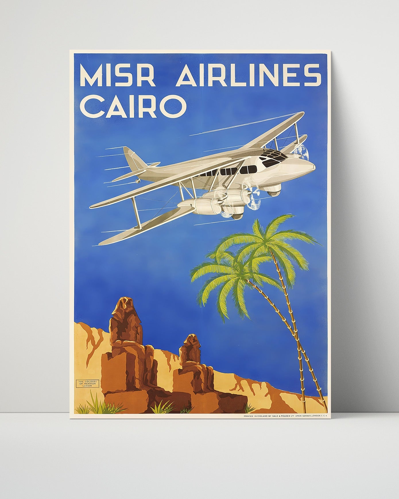 Classic Travel Poster - Cairo - Misr Airlines