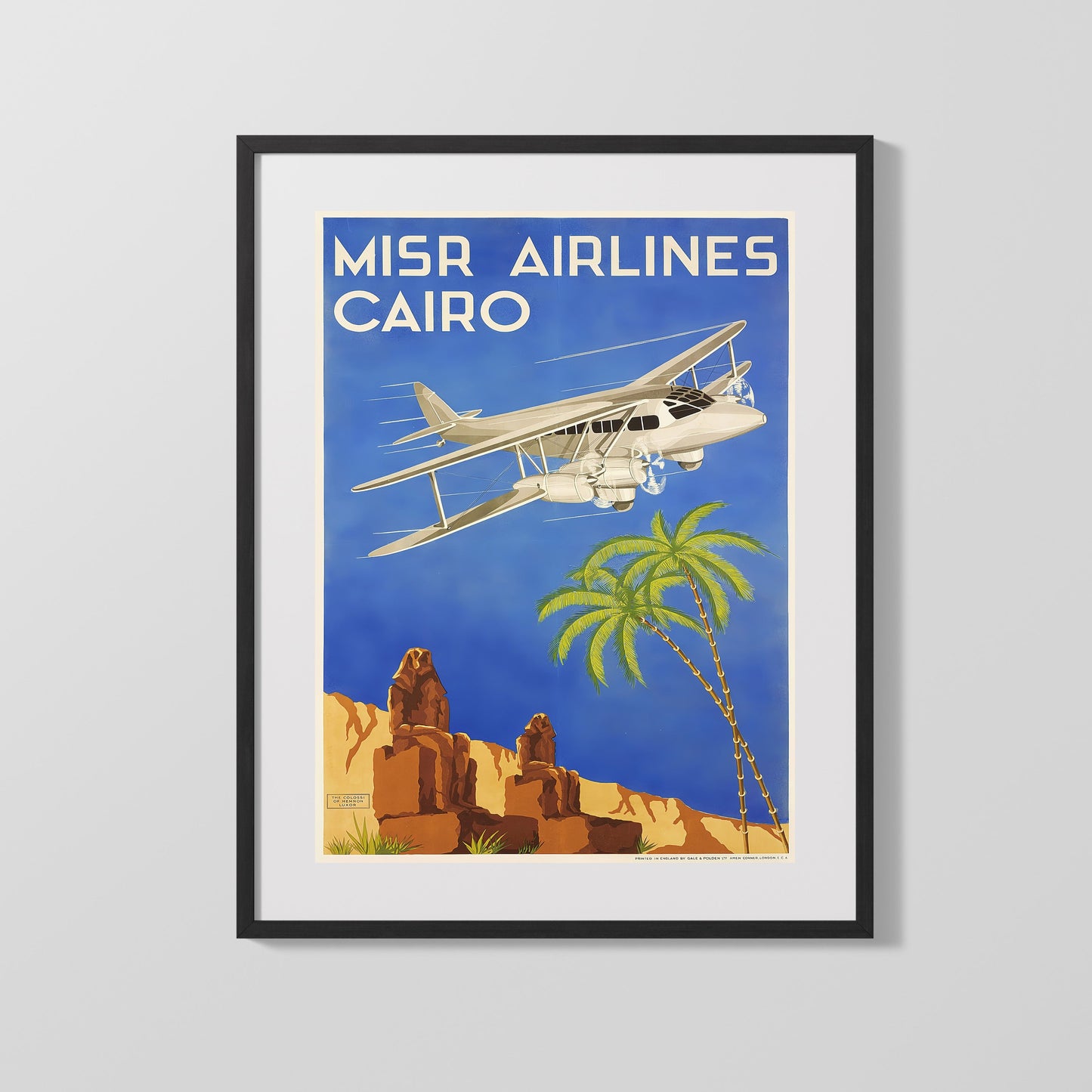 Classic Travel Poster - Cairo - Misr Airlines