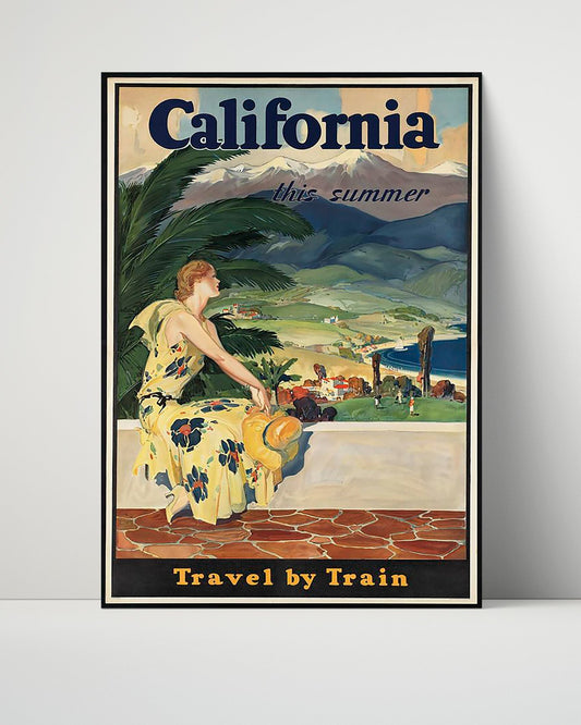 Classic Travel Unframed Poster -  California - Travel by Train