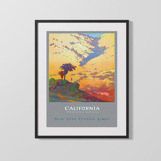 Classic Travel Poster - California - Vacation Land