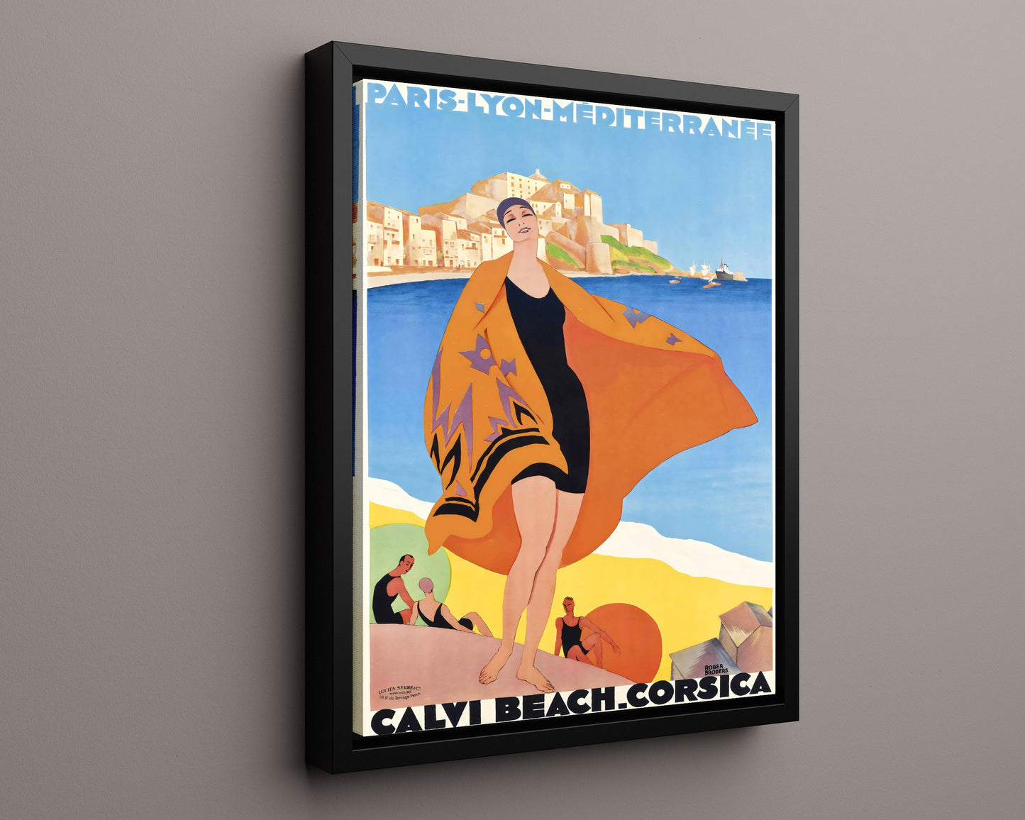 Classic Travel Poster - Calvi Beach - Corsica