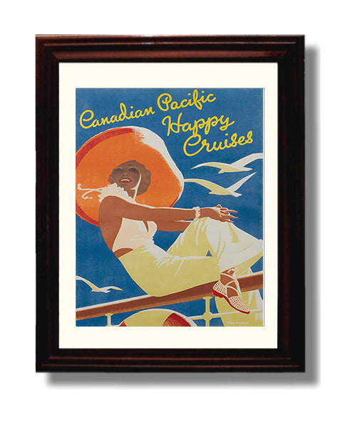 Canada Canadian Pacific Cruise Ship travel poster wall art 8x10 Canvas