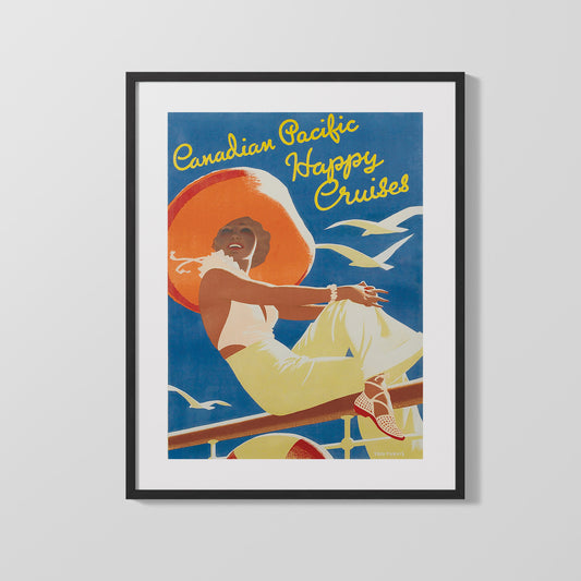Classic Travel Poster - Canada - Canadian Pacific Cruise Ship