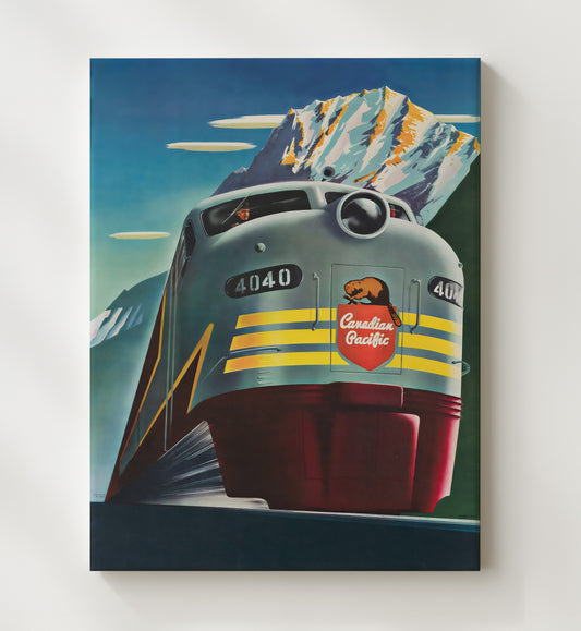 Canada Canadian Pacific Train - Travel - 20x24 Canvas