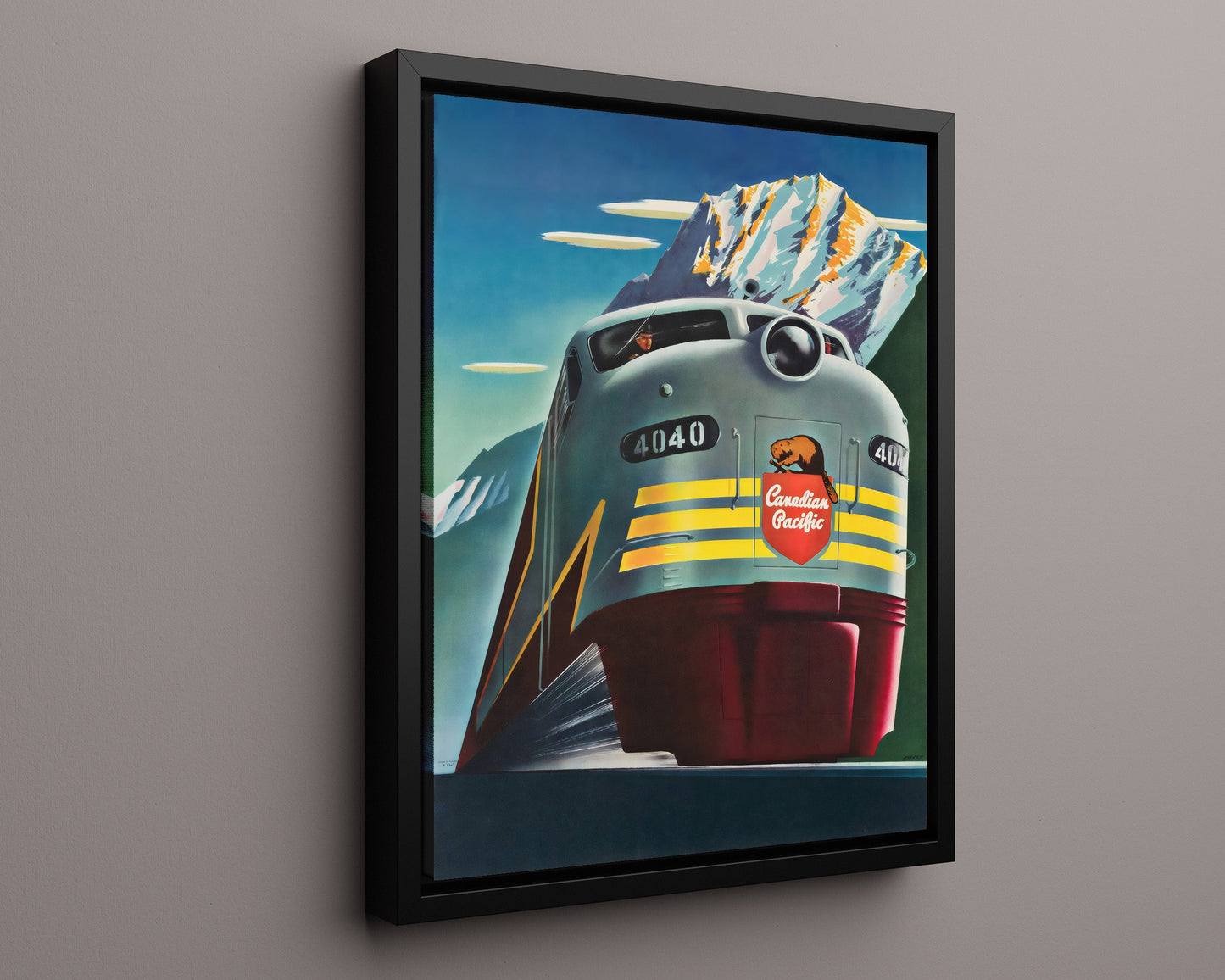 Classic Travel Poster - Canada - Canadian Pacific Train