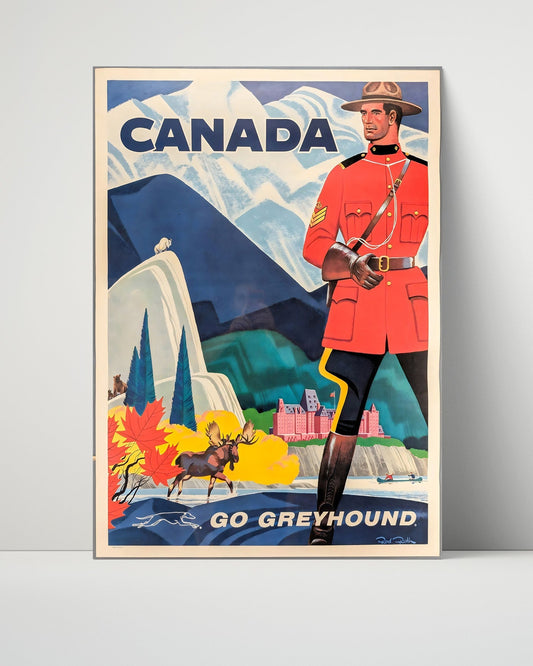 Classic Travel Unframed Poster -  Canada - Go Greyhound