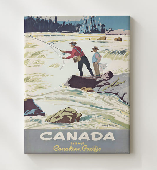 Canada Pacific Fishing - Travel - 20x24 Canvas