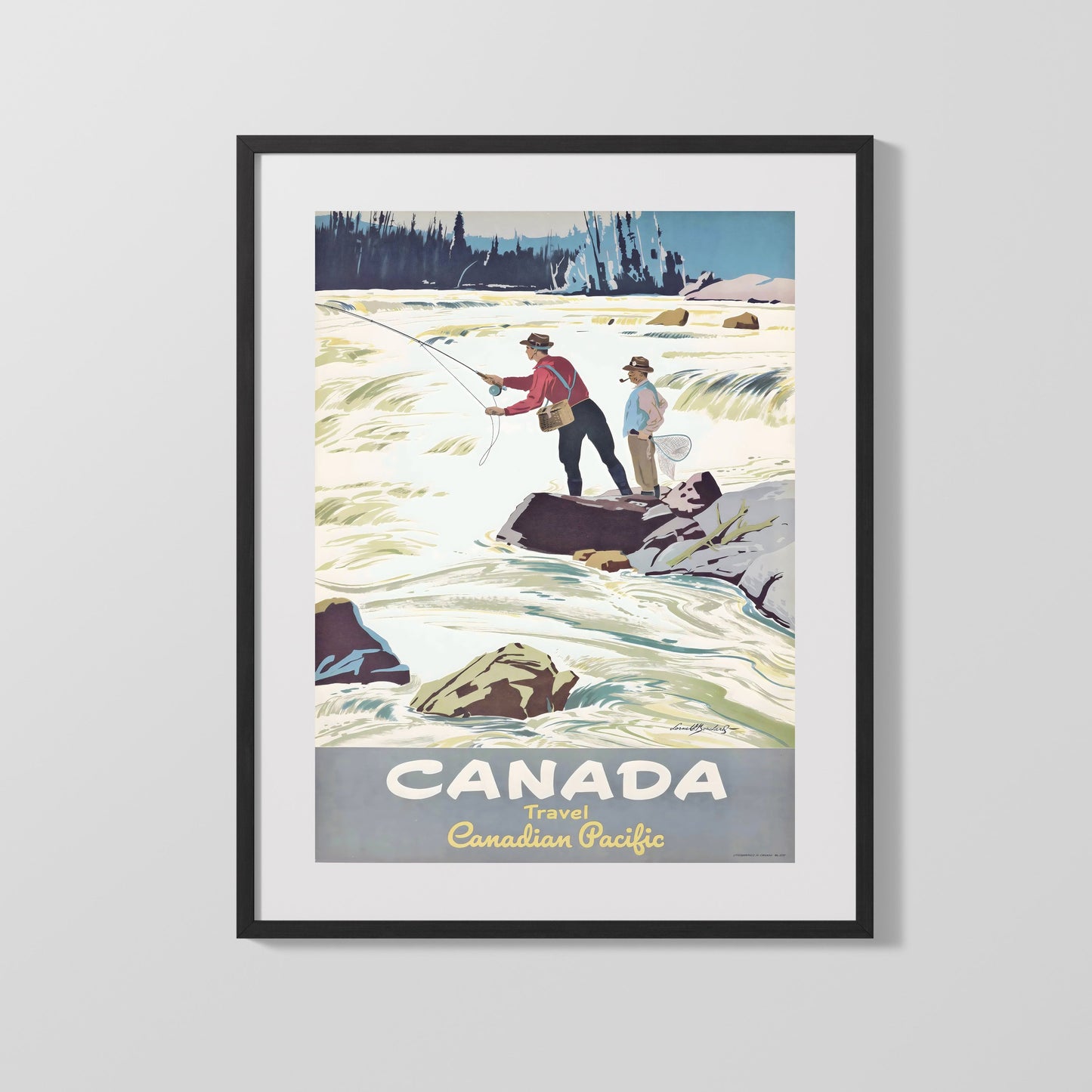 Classic Travel Poster - Canada - Pacific Fishing
