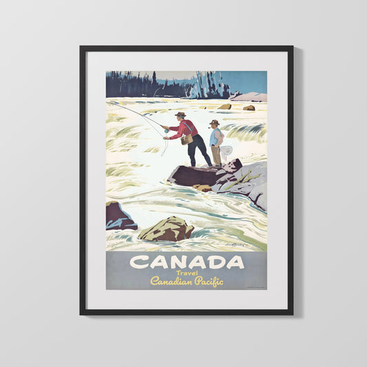 Classic Travel Poster - Canada - Pacific Fishing