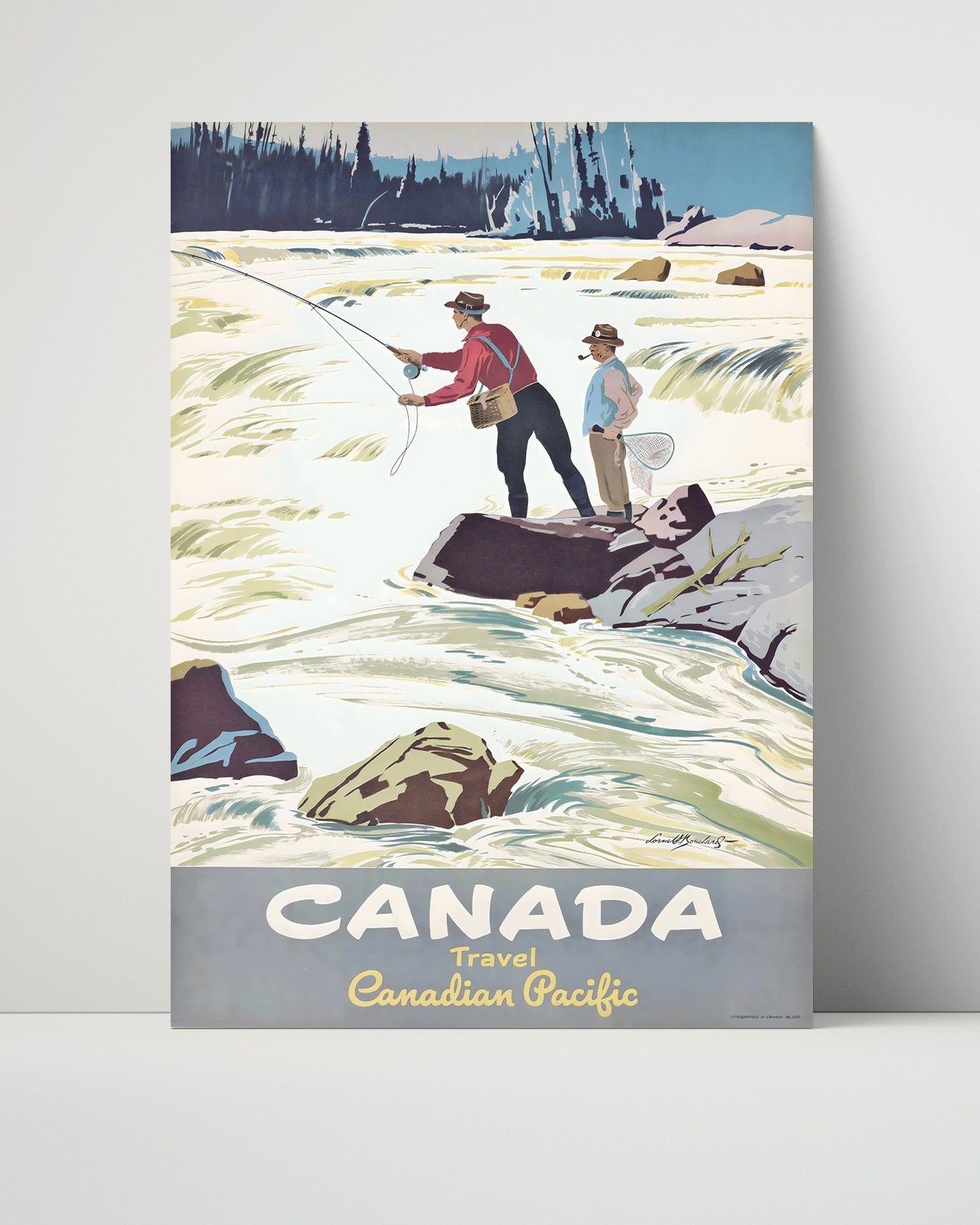 Classic Travel Poster - Canada - Pacific Fishing