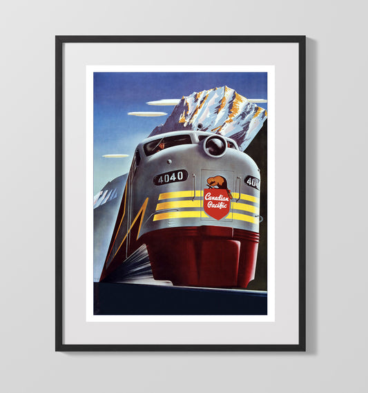 Canada Pacific Railway - Travel - 16x20 Gallery Frame