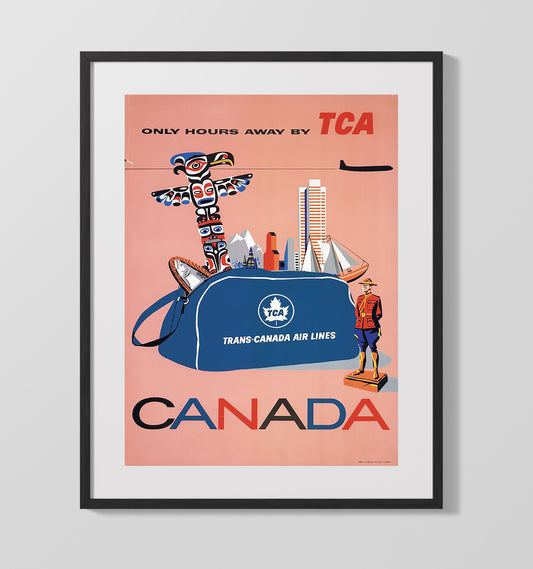 Canada TCA Airlines - Travel - 16x20 Gallery Frame