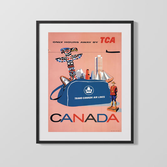 Classic Travel Poster - Canada - TCA Airlines
