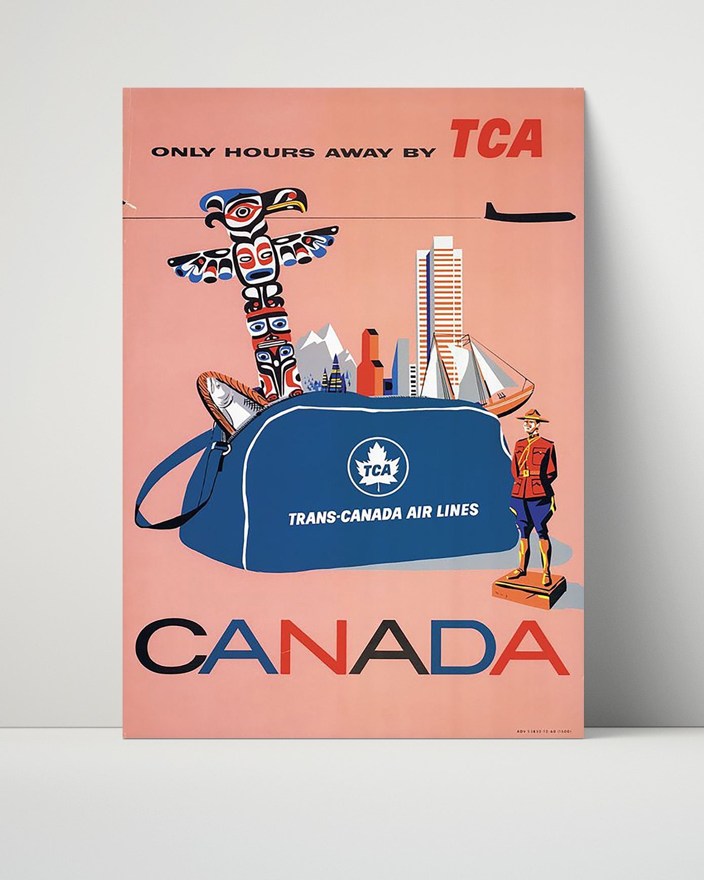 Classic Travel Poster - Canada - TCA Airlines