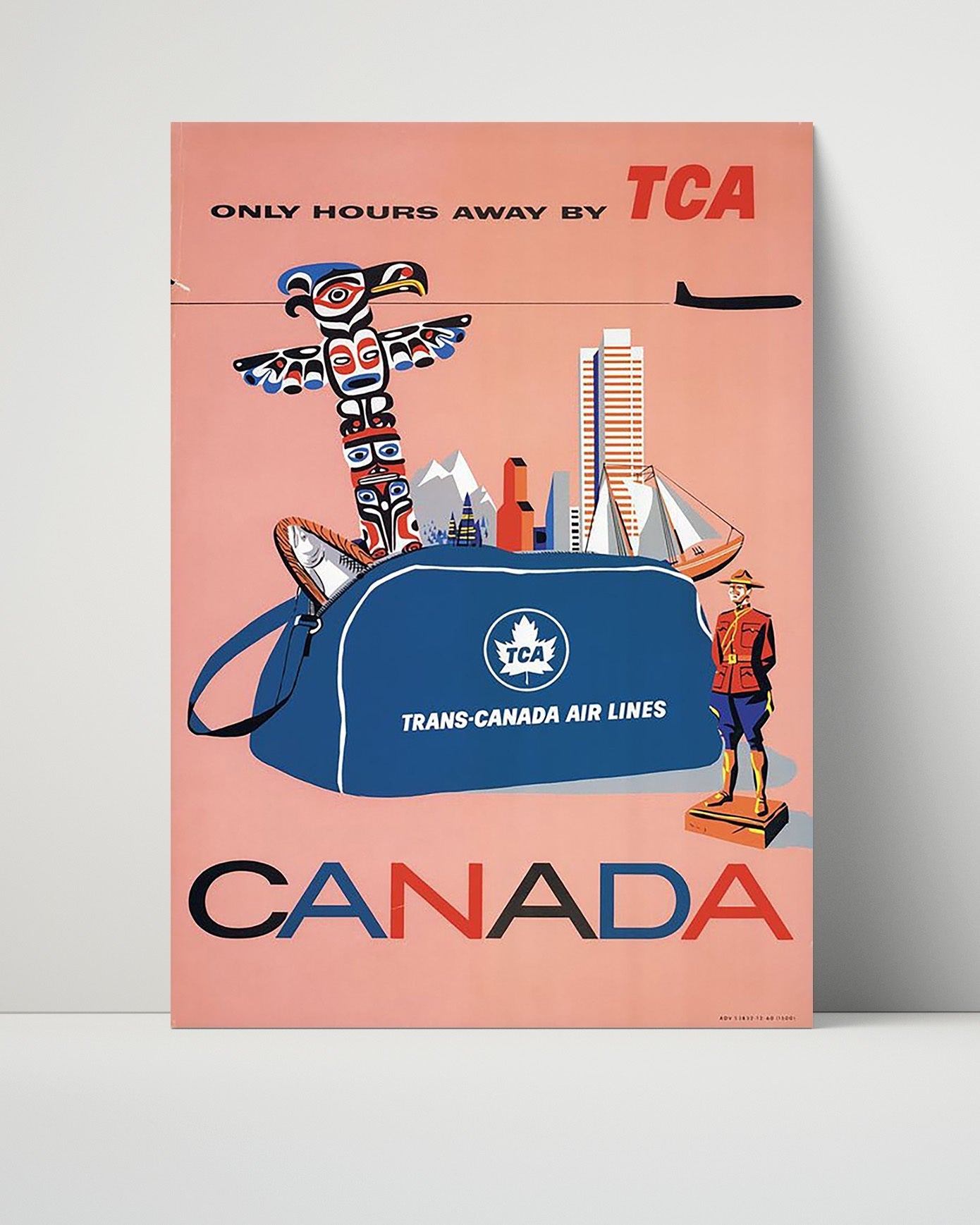 Classic Travel Unframed Poster -  Canada - TCA Airlines