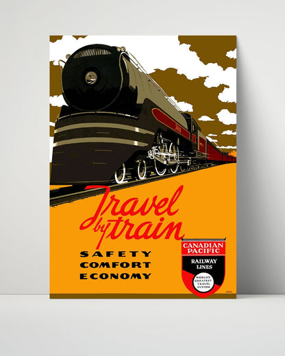 Classic Travel Unframed Poster -  Canada - Travel by Train