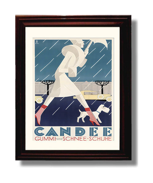 Candee Winter Fashion travel poster wall art 8x10 Canvas