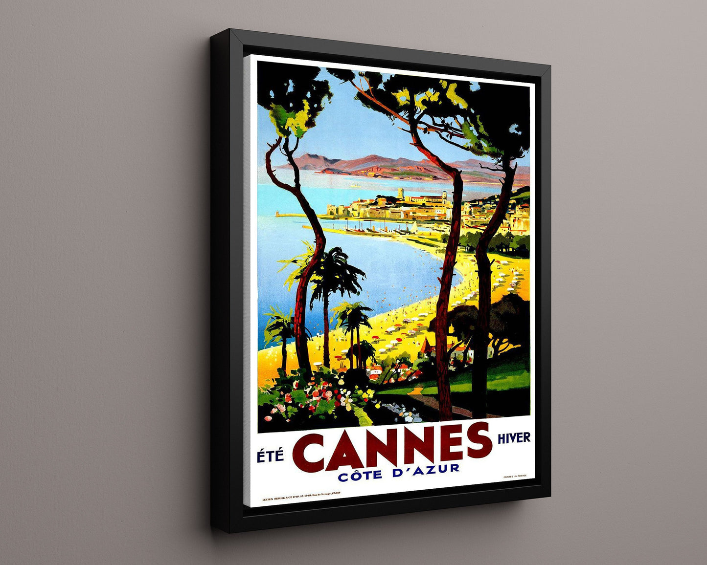 Classic Travel Poster - Cannes - Cote dAzur