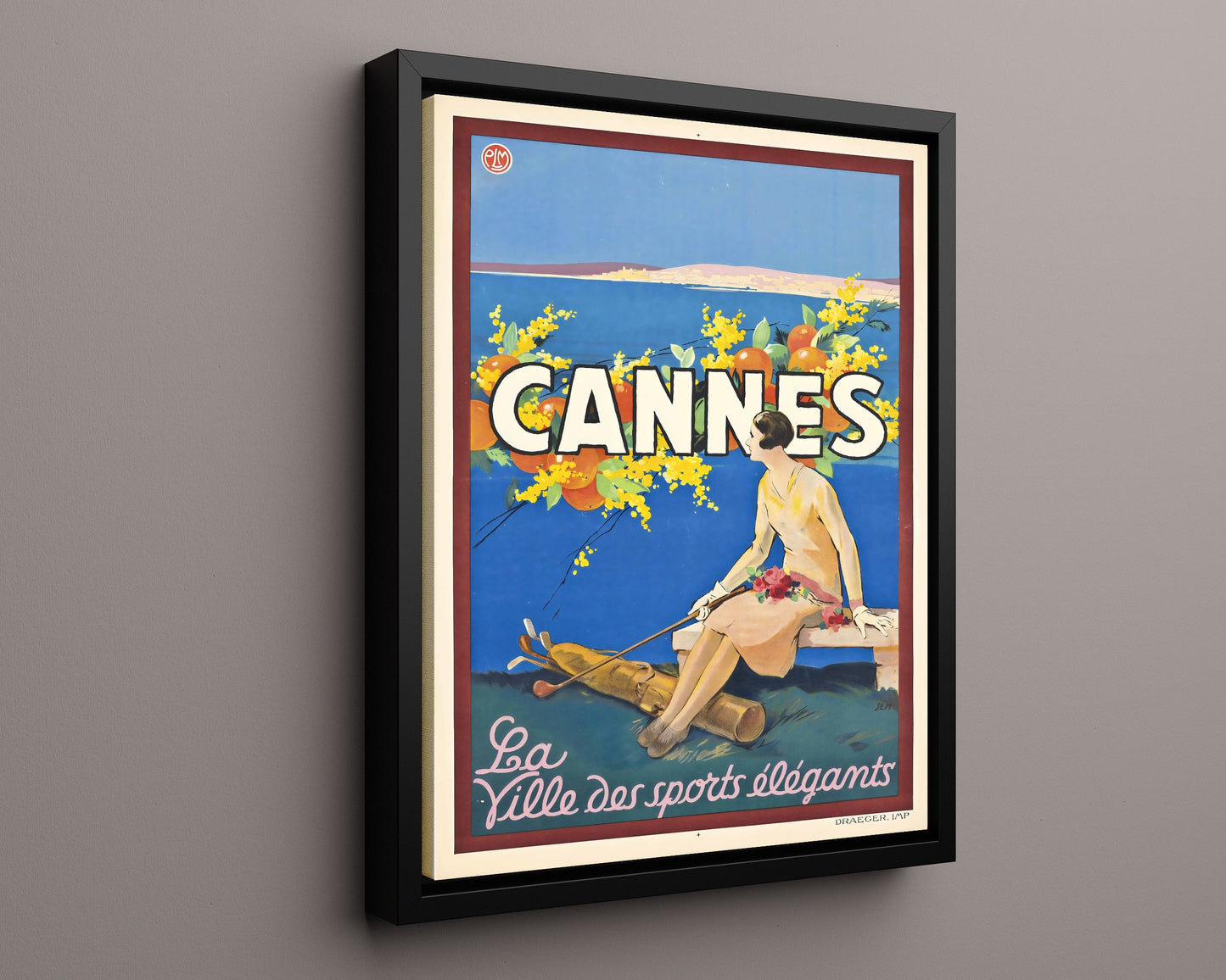 Classic Travel Poster - Cannes - Sports Elegants