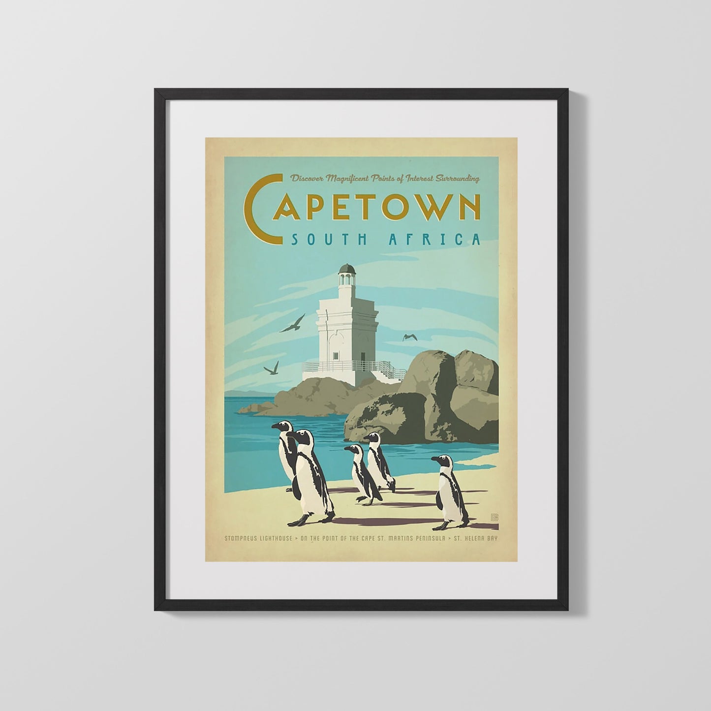 Classic Travel Poster - Cap Martin Roquebrune - Cote dAzur