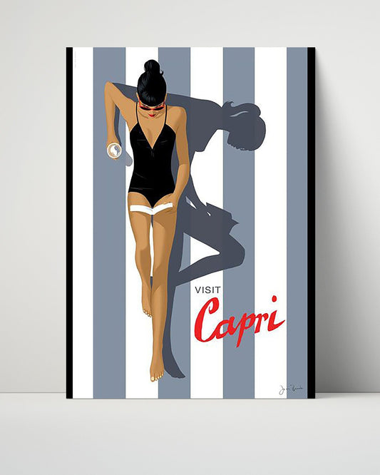 Classic Travel Unframed Poster -  Capri - Italy