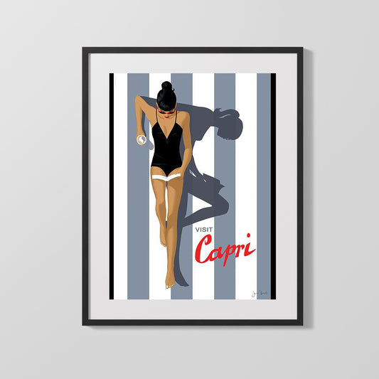 Classic Travel Poster - Capri - Italy