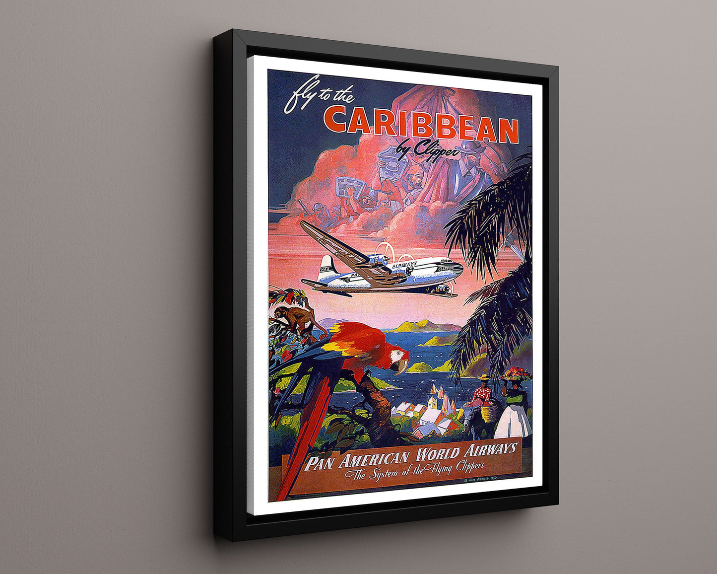 Classic Travel Poster - Caribbean - Pan Am