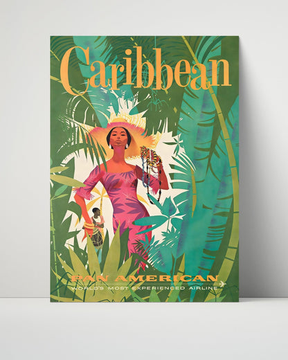 Classic Travel Unframed Poster -  Caribbean - PanAm