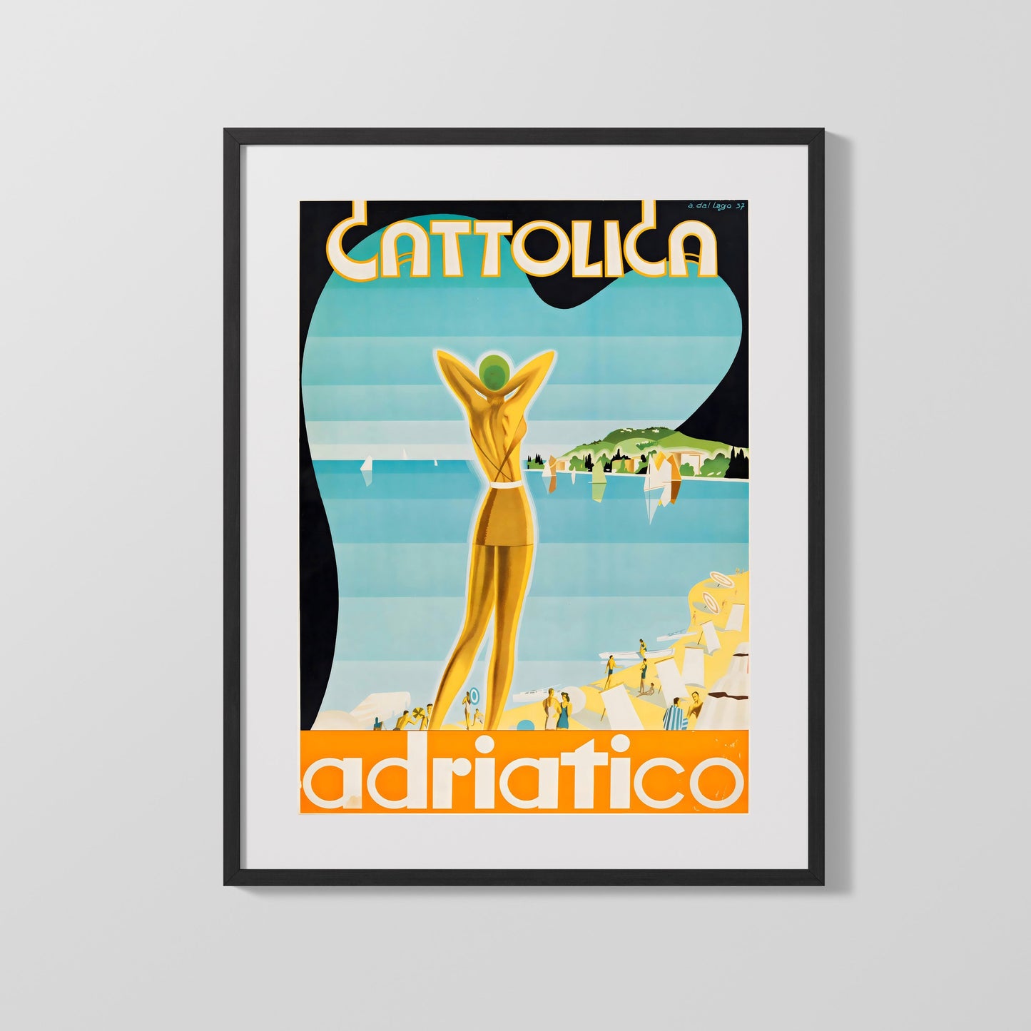 Classic Travel Poster - Cattolica - Adriatico