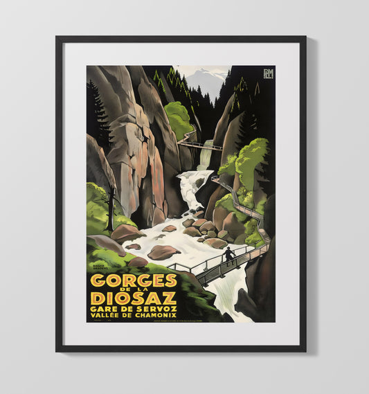 Chamonix Gorges de la Diosaz - Travel - 16x20 Gallery Frame