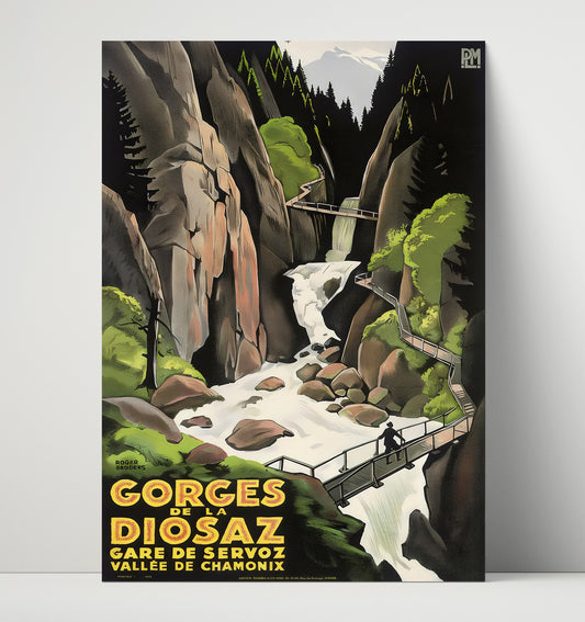 Chamonix Gorges de la Diosaz - Travel - 16x20 Unframed Print