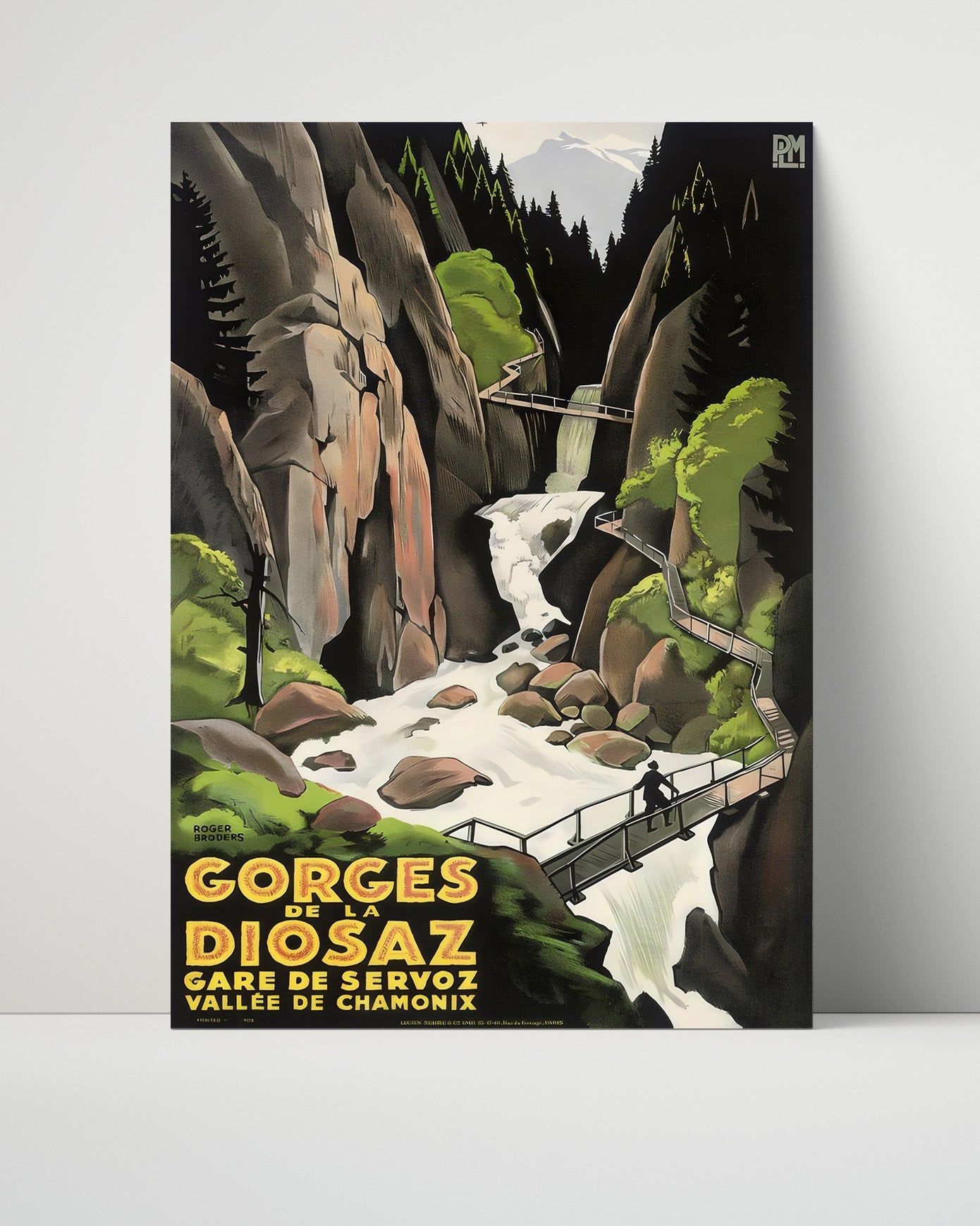 Classic Travel Unframed Poster -  Chamonix - Gorges de la Diosaz