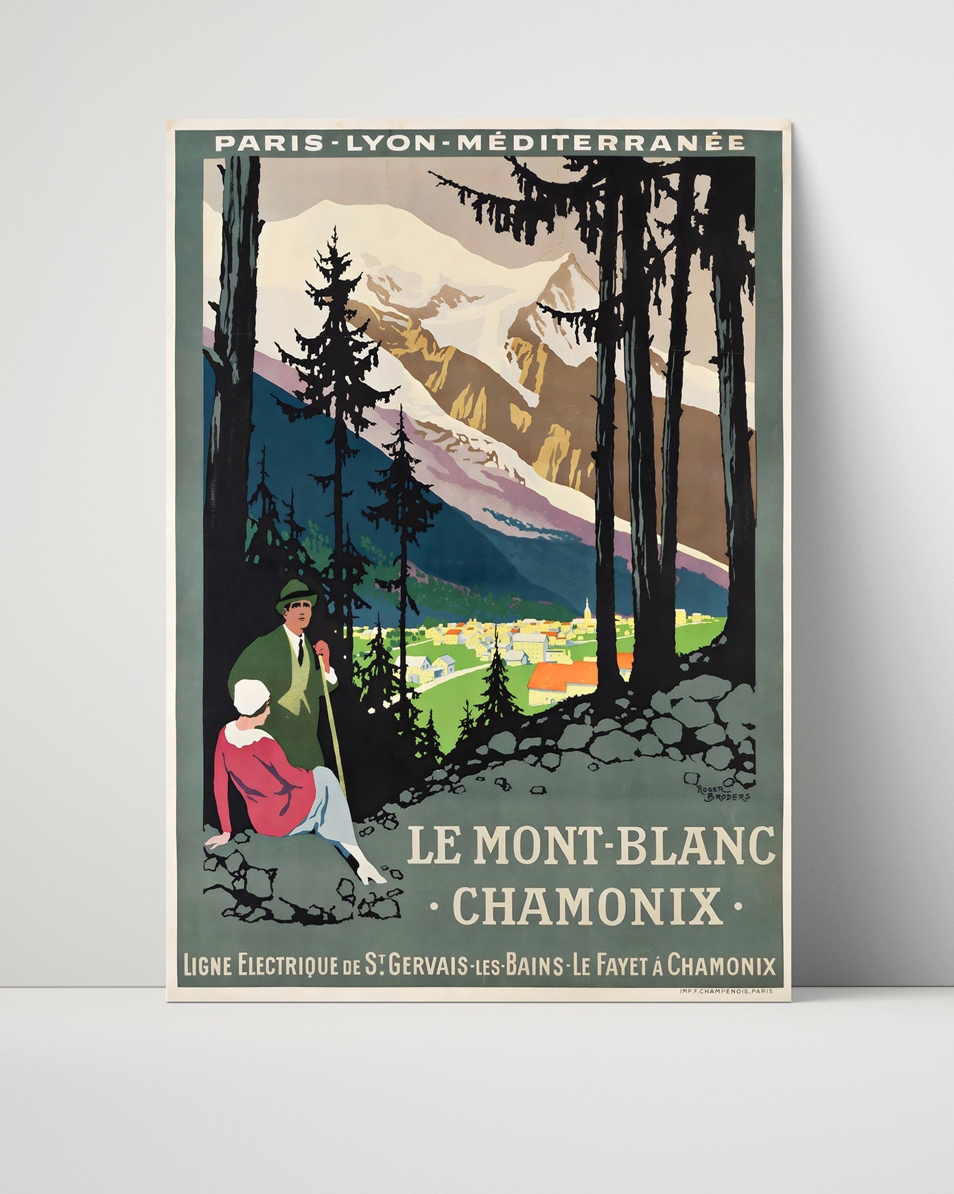 Classic Travel Poster - Chamonix - Mont Blanc Winter Sports