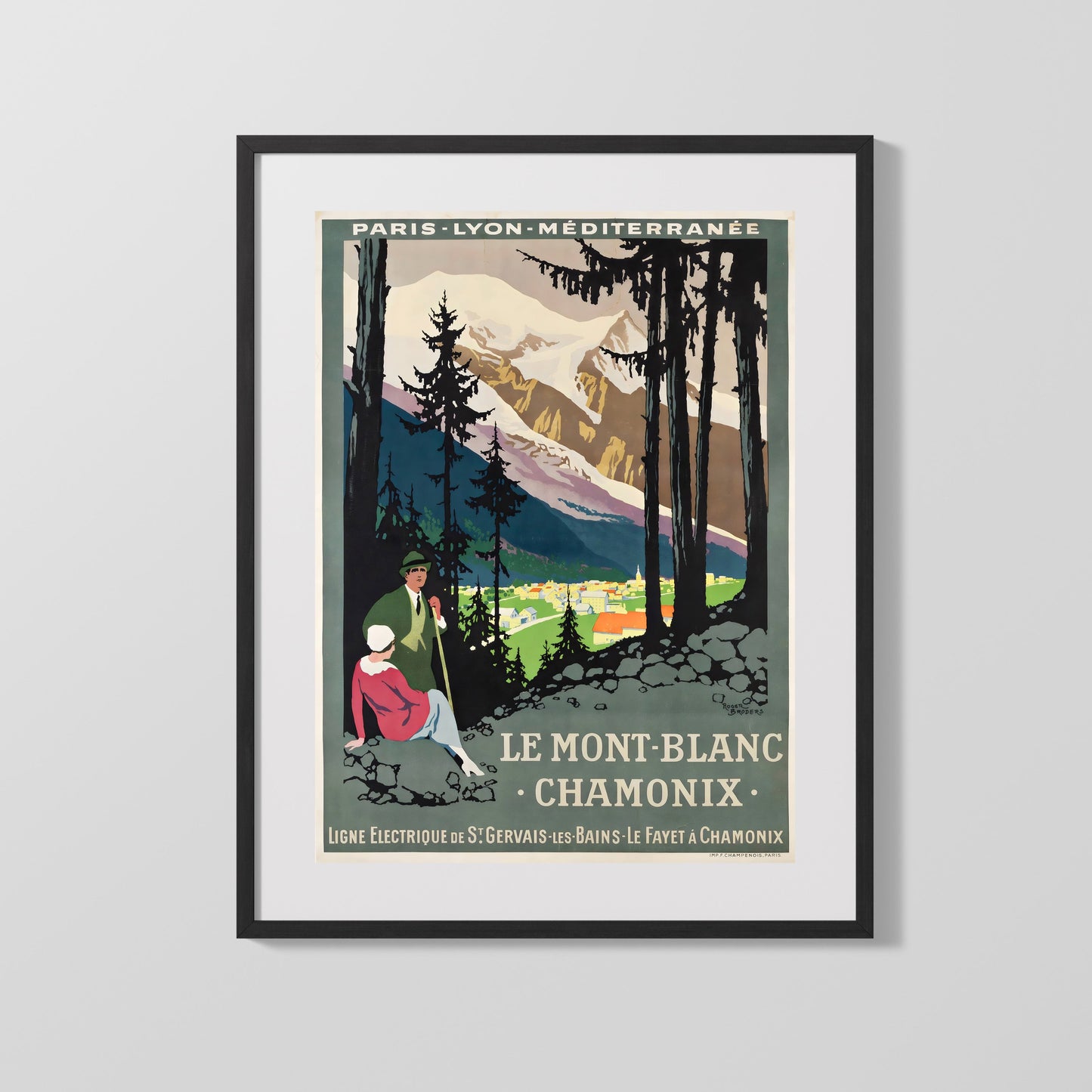 Classic Travel Poster - Chamonix - Mont Blanc Winter Sports