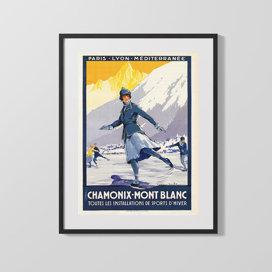 Classic Travel Poster - Chamonix - Mont Blanc