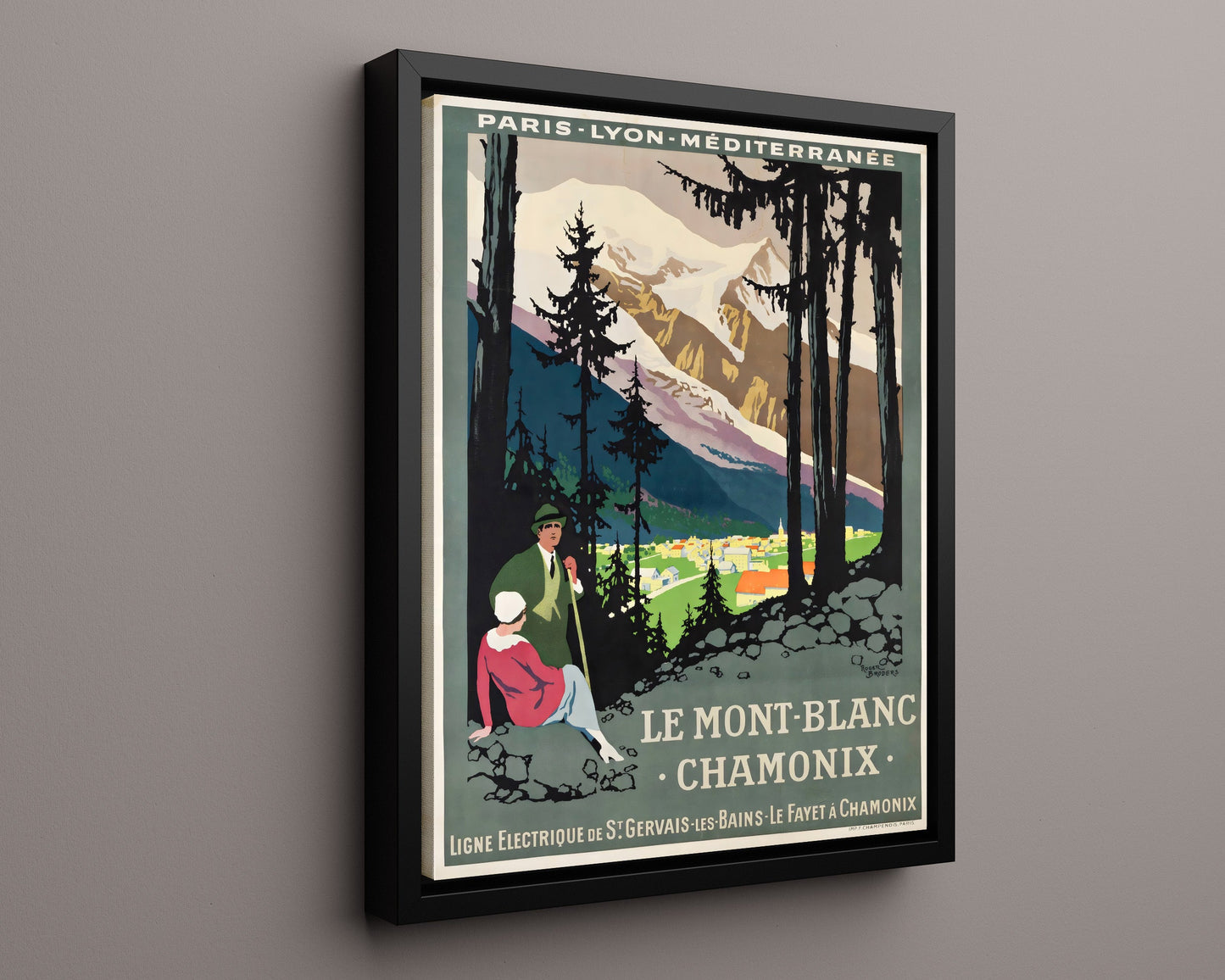 Classic Travel Poster - Chamonix - Mont Blanc Winter Sports