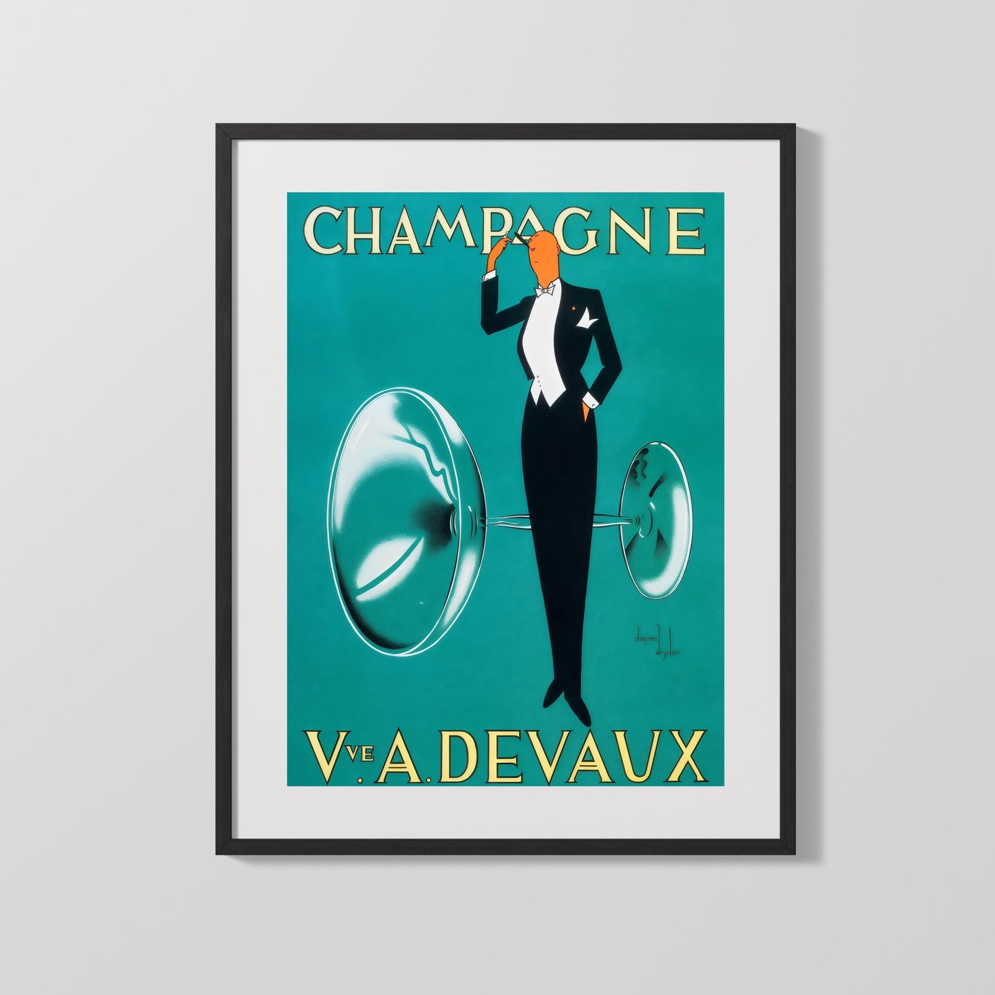 Classic Travel Poster - Champagne - Veuve A. Devaux