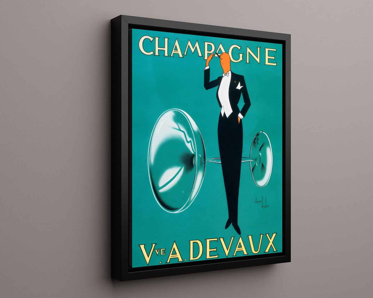 Classic Travel Poster - Champagne - Veuve A. Devaux