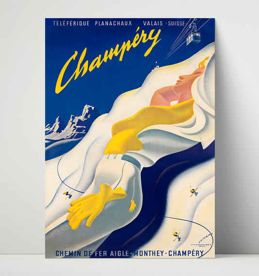 Champery Ski Resort - Travel - 16x20 Unframed Print