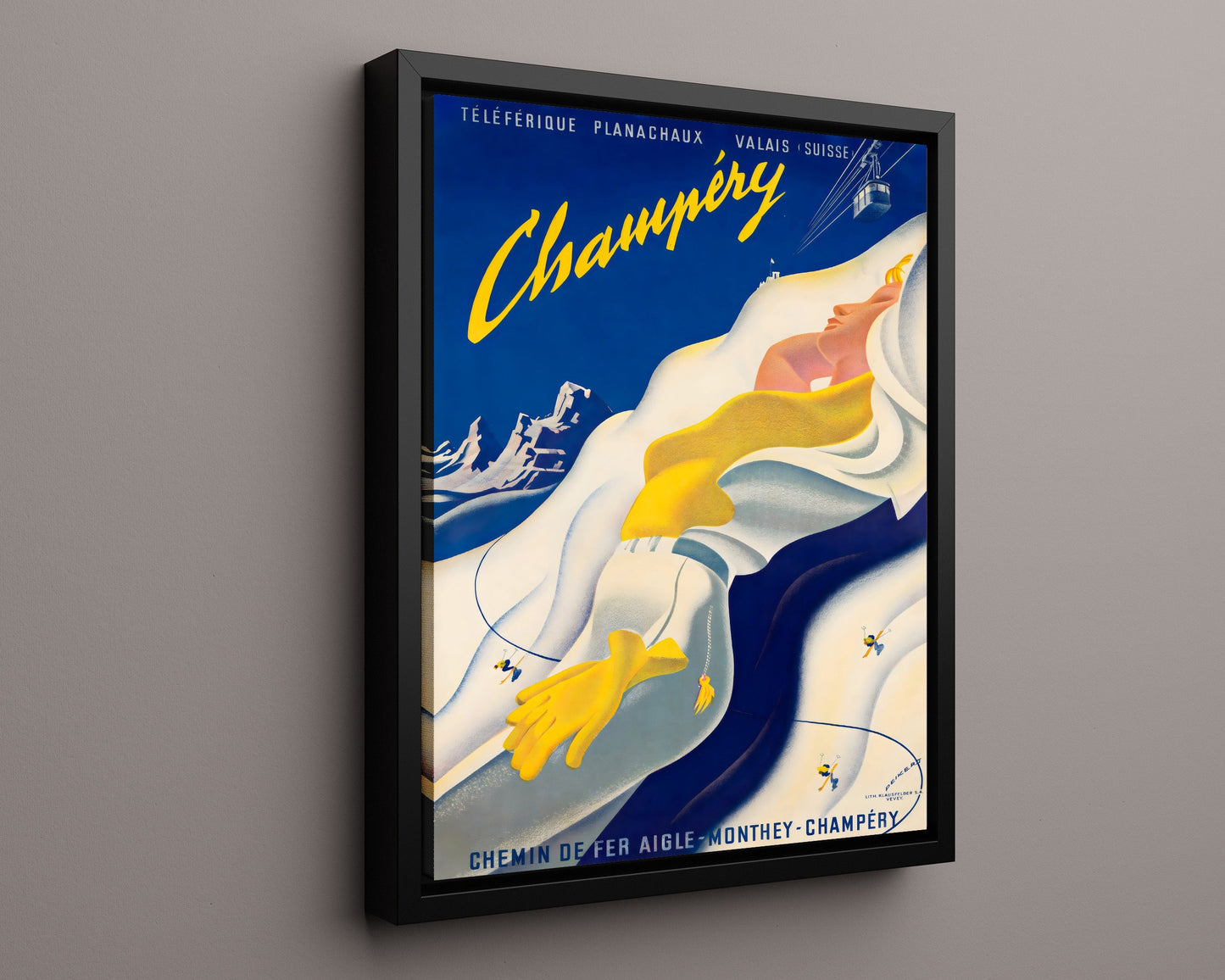 Classic Travel Poster - Champery - SkiResort
