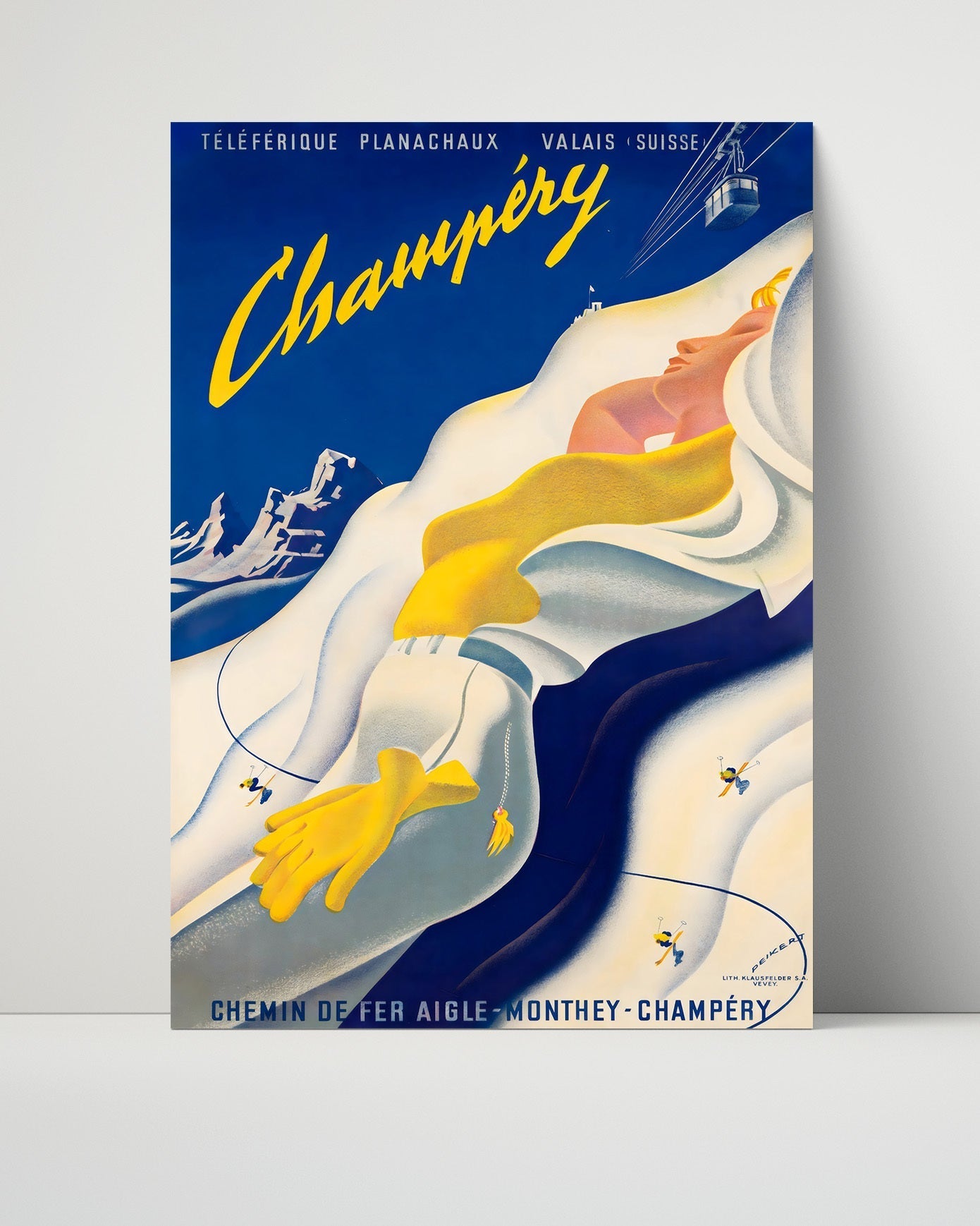 Classic Travel Unframed Poster -  Champery - SkiResort